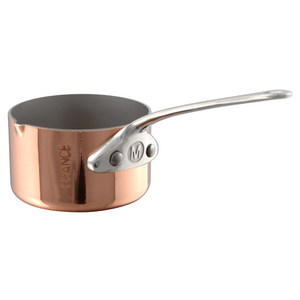 Mauviel 1830 Mauviel M'MINIS Copper Sauce Pan With Stainless Steel Handle, 0.21-Quart Mauviel M'MINIS Copper Sauce Pan With Stainless Steel Handle, 2.76-In - Mauviel USA