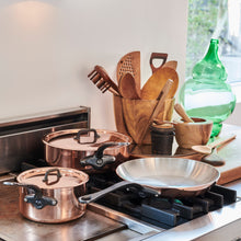 Mauviel Mauviel M'Heritage M'150 CI Copper DeLuxe 3-Piece Cookware Set With Cast Iron Handles Mauviel M'Heritage M'150 CI Copper DeLuxe 3-Piece Cookware Set With Cast Iron Handles