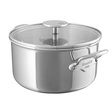 Mauviel Mauviel M'COOK 5-Ply Stewpan With Glass Lid, Cast Stainless Steel Handles, 1.8-Qt Mauviel M'COOK 5-Ply Stewpan With Glass Lid, Cast Stainless Steel Handles, 1.8-Qt