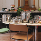 Mauviel M'URBAN 4 Saute Pan With Lid, Cast Stainless Steel Handle - Mauviel1830