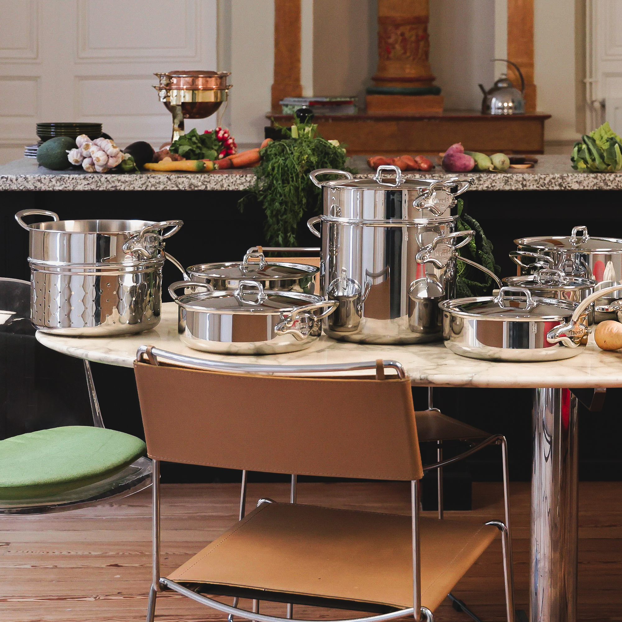 Mauviel M'URBAN 4 Tri-Ply Frying Pan With Cast Stainless Steel Handle - Mauviel1830