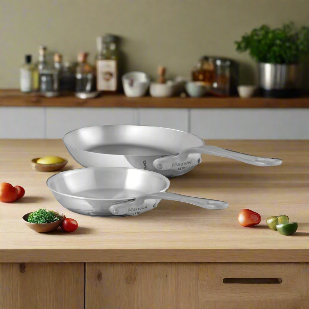 mauviel フライパン モーヴィエル 24cm Mauviel M'Cook SB 2-Piece Frying Pan Set With Brushed Cast