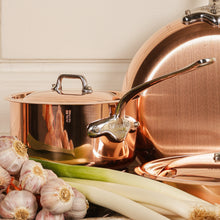 Mauviel Mauviel M'Heritage 150 S Copper Sauce Pan With Curved Lid And Cast Stainless Steel, 0.9-Qt Mauviel M'Heritage 150 S Copper Sauce Pan With Curved Lid And Cast Stainless Steel, 0.9-Qt