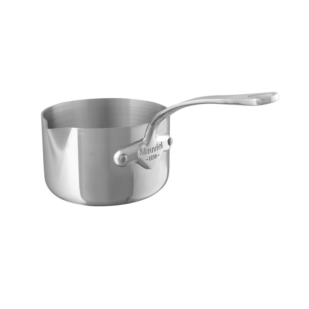 Mauviel M'COOK 5-Ply Sauce Pan With Cast Stainless Steel Handle, 0.8-Qt - Mauviel USA