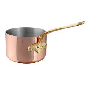 Mauviel M'Heritage 150 B Copper Sauce Pan With Brass Handle, 1.3-Qt