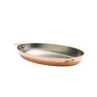 Mauviel Art Déco Copper Oval Pan With Brass Handles - Mauviel1830