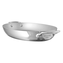 Mauviel Mauviel M'COOK 5-Ply Oval Pan With Cast Stainless Steel Handles, 17.7-In Mauviel M'COOK 5-Ply Oval Pan With Cast Stainless Steel Handles, 17.7-In - Mauviel USA