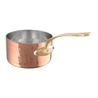 Mauviel M'Tradition Hammered Copper & Tin Inside Sauce Pan With Brass Handle - Mauviel1830