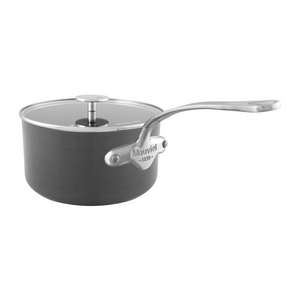 Mauviel M'STONE 3 Sauce Pan With Glass Lid, Cast Stainless Steel Handle, 1.8-Qt - Mauviel USA