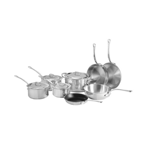 Mauviel 1830 Mauviel M'COOK 5-Ply 12-Piece Cookware Set With Cast Stainless Steel Handles Mauviel M'COOK 5-Ply 12-Piece Cookware Set With Cast Stainless Steel Handles - Mauviel USA