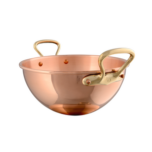 Mauviel M'PASSION Egg White Beating Bowl With Bronze Handles, 4.9-Qt - Mauviel USA