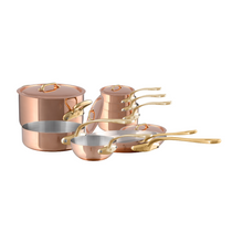 Mauviel Mauviel M'Heritage M'200 B 12-Piece Copper Cookware Set With Brass Handles Mauviel M'200 B 12-Piece Cookware Set With Bronze Handles - Mauviel USA