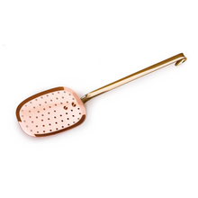 Mauviel Mauviel M'PASSION Copper Skimmer With Brass Handle, 5.5 X 4-in Mauviel M'PASSION Copper Skimmer With Bronze Handle, 5.5 X 4-in - Mauviel USA