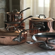 Mauviel Mauviel M'Heritage M'6 S 12-Piece Induction Copper Cookware Set With Cast Stainless Steel Handles Mauviel M'Heritage M'6 S 12-Piece Induction Copper Cookware Set With Cast Stainless Steel Handles