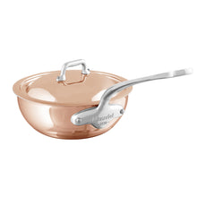 Mauviel Mauviel M'6 S Induction Copper Chef Pan With Lid, Cast Stainless Steel Handle, 3.4-Qt Mauviel M'6 S Induction Copper Chef Pan With Lid, Cast Stainless Steel Handle, 3.4-Qt