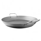 Mauviel M'STEEL Black Carbon Steel Paella Pan With Iron Handles - Mauviel1830