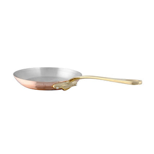 Mauviel 1830 Mauviel M'150 B Copper Frying Pan With Brass Handle, 11.8-In M'héritage 150b round frying pan packshot