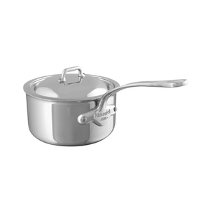 Mauviel 1830 Mauviel M'COOK 5-Ply Sauce Pan with Lid, Cast Stainless Steel Handle, 3.4-Qt Mauviel M'COOK 5-Ply Sauce Pan with Lid, Cast Stainless Steel Handle, 3.4-Qt - Mauviel1830