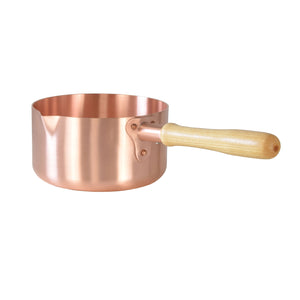 Mauviel M'PASSION Sugar Sauce Pan With Wood Handle, 1.9-Qt