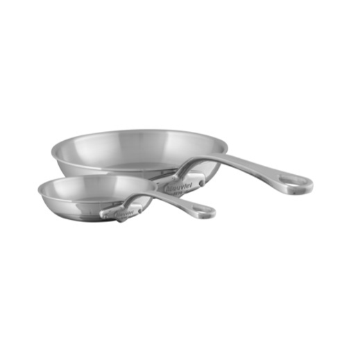Mauviel M'COOK 5-Ply 2-Piece Frying Pan Set With Cast Stainless Steel