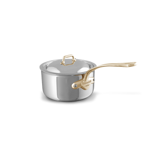 Mauviel 1830 Mauviel M'COOK B Sauce Pan With Lid, Bronze Handles, 3.4-Qt Mauviel 1830 M'COOK BZ Sauce Pan With Lid, Bronze Handles, 3.4-Qt - Mauviel USA