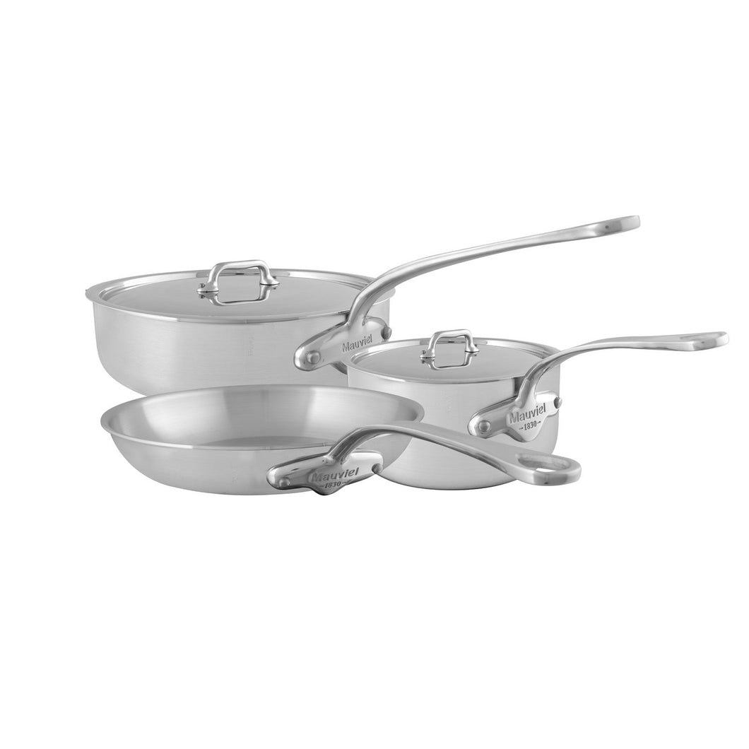 Mauviel 1830 M'URBAN 3 5-Piece Cookware Set With Cast Stainless Steel Handles - Mauviel USA