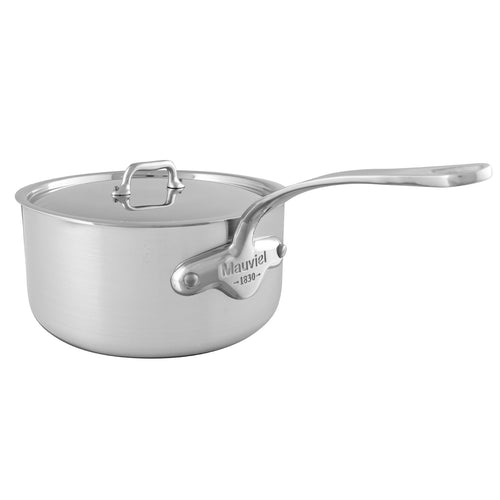 Mauviel 1830 M'URBAN 3 Sauce Pan With Lid, Cast Stainless Steel Handle, 3.4-qt - Mauviel USA