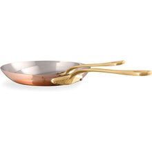 Mauviel Mauviel M'Heritage M'200 B 2-Piece Frying Pan Set With Brass Handles Mauviel 1830 M'HERITAGE 200 B 2-Piece Frying Pan Set With Bronze Handles - Mauviel USA