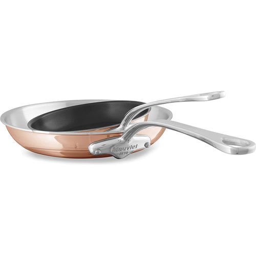 Mauviel 1830 M’6S 2-Piece Frying Pan Set With Cast Stainless Steel Handles - Mauviel USA