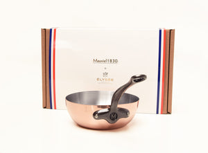Mauviel 1830 Mauviel x ELYSEE M'Heritage M150CI Curved Splayed Saute Pan With Cast Iron Handle, 2.1-Qt Mauviel1830 x ELYSEE - Curved splayed sautepan M'150 Ci - Mauviel USA