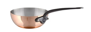 Mauviel 1830 Mauviel x ELYSEE M'Heritage M150CI Curved Splayed Saute Pan With Cast Iron Handle, 2.1-Qt Mauviel1830 x ELYSEE - Curved splayed sautepan M'150 Ci - Mauviel USA