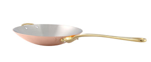 Mauviel 1830 Mauviel M'Heritage 150 B Copper Wok With Brass Handle, 11.8-In Mauviel 1830 M'HERITAGE 150 B Wok With Bronze Handle, 11.8-in - Mauviel USA