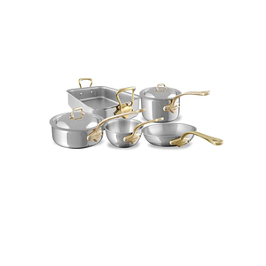 Mauviel 1830 Mauviel M'COOK B 5-Ply 7-Piece Cookware Set With Brass Handles Mauviel 1830 M'COOK BZ 7-Piece Cookware Set With Bronze Handles - Mauviel USA
