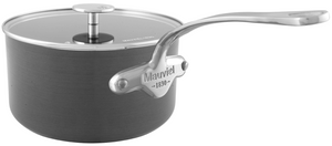 Mauviel 1830 Mauviel M'STONE 3 Sauce Pan With Glass Lid, Cast Stainless Steel Handle, 3.6-Qt M'Stone3 Saucepan with glass lid - Mauviel USA