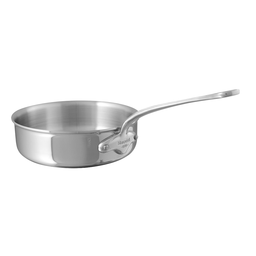 Mauviel 1830 M'COOK 5-Ply Saute Pan With Cast Stainless Steel Handle, 3.2-qt - Mauviel USA