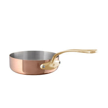 Mauviel Mauviel M'Heritage M'200 B Saute Pan With Brass Handle, 3.3-Qt Mauviel 1830 M'HERITAGE 200 B Saute Pan With Bronze Handle - Mauviel USA