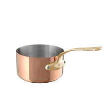 Mauviel Mauviel M'Heritage M'200 B Sauce Pan With Brass Handle, 3.3-Qt Mauviel 1830 M'HERITAGE 200 B Sauce Pan With Bronze Handle - Mauviel USA