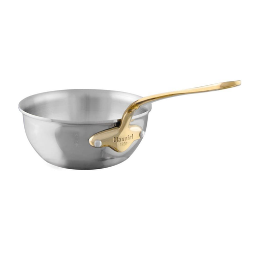 Mauviel 1830 M'COOK BZ 5-Ply Splayed Curved Saute Pan With Bronze Handle, 2.1-qt - Mauviel USA