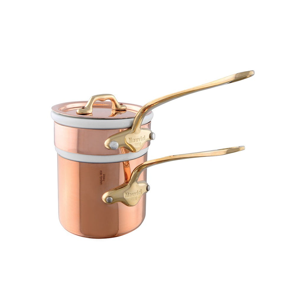 Bain-Marie Mauviel Cuivre étamé - Cuiseur Vapeur 3 étages - Occasion Rare