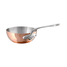 Mauviel Mauviel M'Heritage M'150 S Copper Chef Pan With Cast Stainless Steel Handle, 2.1-Qt M'HERITAGE 150s Curved Splayed sautepan 7.9 In - Mauviel USA