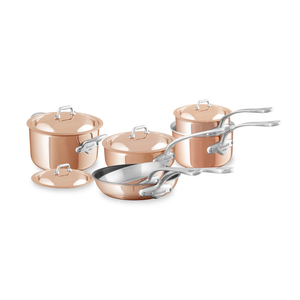 Mauviel Copper Cookware Set, 12 Piece - M200B