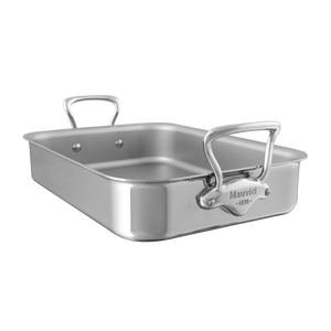 Mauviel 1830 Mauviel M'COOK 5-Ply Roasting Pan With Cast Stainless Steel Handles, 15.7 x 11.8-In Mauviel 1830 M'COOK 5-Ply Roasting Pan With Cast Stainless Steel Handles, 15.7 x 11.8-In - Mauviel USA