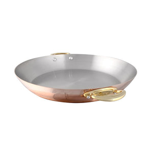 Mauviel 1830 Mauviel M'Heritage 150 B Copper Round Pan With Brass Handles, 10.2-In M'héritage 150b round pan packshot