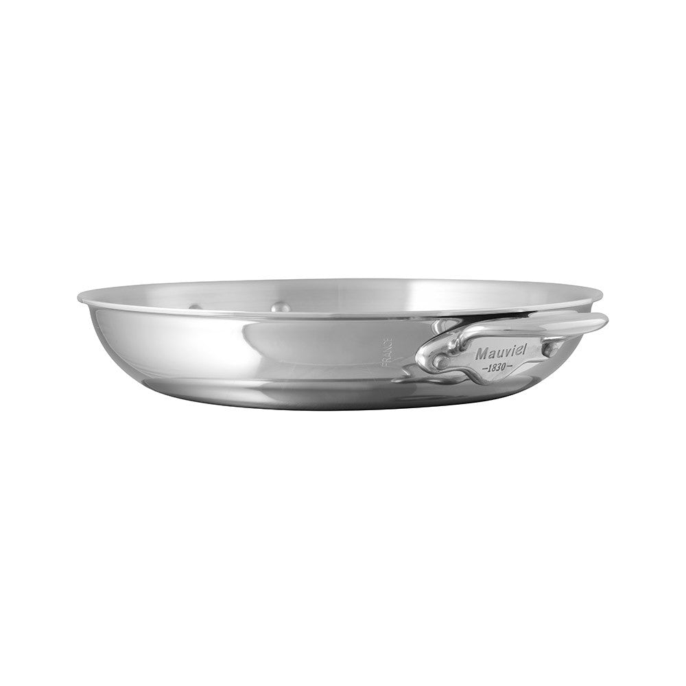 Mauviel M'COOK 5-Ply Rondeau With Lid, Cast Stainless Steel