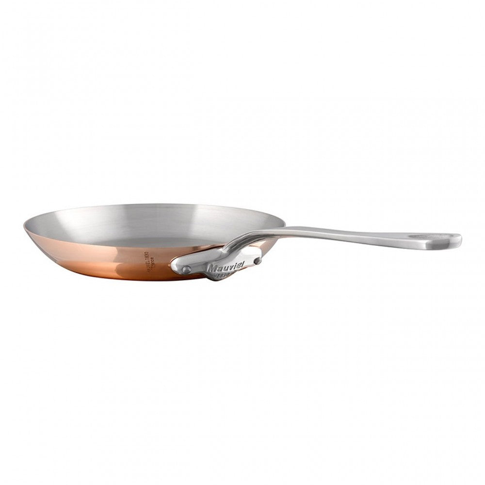 Mauviel M'150 S Copper Frying Pan With Cast Stainless Steel Handle, 10.2-In